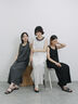 ◎【接触冷感】切替カットワンピース（チャコールグレー/ブラック/ＴＯＰグレー）｜Samansa Mos2 blue（サマンサモスモス ブルー）通販