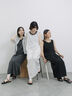 ◎【接触冷感】切替カットワンピース（チャコールグレー/ブラック/ＴＯＰグレー）｜Samansa Mos2 blue（サマンサモスモス ブルー）通販