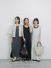 ◎【接触冷感】切替カットワンピース（チャコールグレー/ブラック/ＴＯＰグレー）｜Samansa Mos2 blue（サマンサモスモス ブルー）通販
