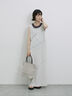 ◎【接触冷感】切替カットワンピース（チャコールグレー/ブラック/ＴＯＰグレー）｜Samansa Mos2 blue（サマンサモスモス ブルー）通販