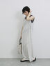 ◎【接触冷感】切替カットワンピース（チャコールグレー/ブラック/ＴＯＰグレー）｜Samansa Mos2 blue（サマンサモスモス ブルー）通販