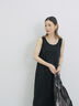 ◎【接触冷感】切替カットワンピース（チャコールグレー/ブラック/ＴＯＰグレー）｜Samansa Mos2 blue（サマンサモスモス ブルー）通販