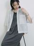 ◎【接触冷感】切替カットワンピース（チャコールグレー/ブラック/ＴＯＰグレー）｜Samansa Mos2 blue（サマンサモスモス ブルー）通販