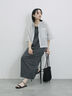 ◎【接触冷感】切替カットワンピース（チャコールグレー/ブラック/ＴＯＰグレー）｜Samansa Mos2 blue（サマンサモスモス ブルー）通販
