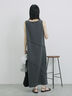 ◎【接触冷感】切替カットワンピース（チャコールグレー/ブラック/ＴＯＰグレー）｜Samansa Mos2 blue（サマンサモスモス ブルー）通販