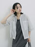 ◎【接触冷感】切替カットワンピース（チャコールグレー/ブラック/ＴＯＰグレー）｜Samansa Mos2 blue（サマンサモスモス ブルー）通販