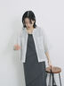 ◎【接触冷感】切替カットワンピース（チャコールグレー/ブラック/ＴＯＰグレー）｜Samansa Mos2 blue（サマンサモスモス ブルー）通販