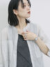◎【接触冷感】切替カットワンピース（チャコールグレー/ブラック/ＴＯＰグレー）｜Samansa Mos2 blue（サマンサモスモス ブルー）通販