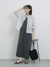 ◎【接触冷感】切替カットワンピース（チャコールグレー/ブラック/ＴＯＰグレー）｜Samansa Mos2 blue（サマンサモスモス ブルー）通販