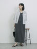 ◎【接触冷感】切替カットワンピース（チャコールグレー/ブラック/ＴＯＰグレー）｜Samansa Mos2 blue（サマンサモスモス ブルー）通販
