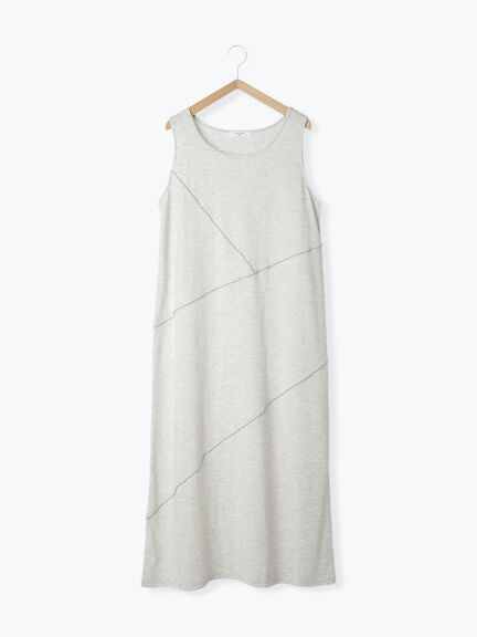 ◎【接触冷感】切替カットワンピース（チャコールグレー/ブラック/ＴＯＰグレー）｜Samansa Mos2 blue（サマンサモスモス ブルー）通販