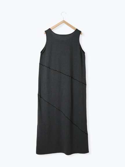 ◎【接触冷感】切替カットワンピース（チャコールグレー/ブラック/ＴＯＰグレー）｜Samansa Mos2 blue（サマンサモスモス ブルー）通販
