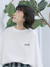 ポンチロゴ刺繍プルオーバー（オフホワイト）｜Samansa Mos2 blue（サマンサモスモス ブルー）通販