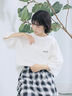 ポンチロゴ刺繍プルオーバー（オフホワイト/チャコールグレー/ベージュ/シュアカ/ＴＯＰグレー）｜Samansa Mos2 blue（サマンサモスモス ブルー）通販