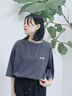 ポンチロゴ刺繍プルオーバー（オフホワイト/チャコールグレー/ベージュ/シュアカ/ＴＯＰグレー）｜Samansa Mos2 blue（サマンサモスモス ブルー）通販