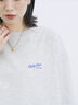 ポンチロゴ刺繍プルオーバー（オフホワイト/チャコールグレー/ベージュ/シュアカ/ＴＯＰグレー）｜Samansa Mos2 blue（サマンサモスモス ブルー）通販