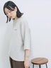 ポンチロゴ刺繍プルオーバー（オフホワイト/チャコールグレー/ベージュ/シュアカ/ＴＯＰグレー）｜Samansa Mos2 blue（サマンサモスモス ブルー）通販