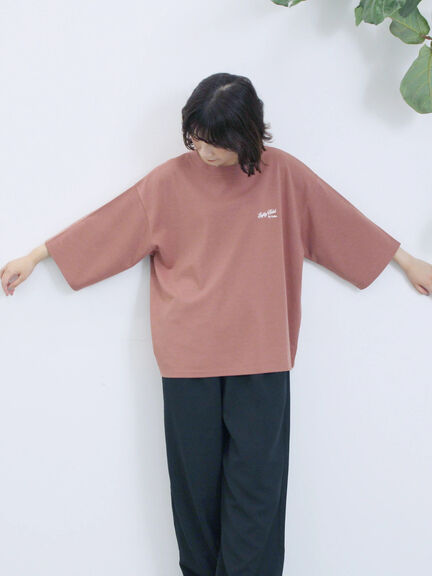 ポンチロゴ刺繍プルオーバー（オフホワイト/チャコールグレー/ベージュ/シュアカ/ＴＯＰグレー）｜Samansa Mos2 blue（サマンサモスモス ブルー）通販