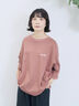 ポンチロゴ刺繍プルオーバー（オフホワイト/チャコールグレー/ベージュ/シュアカ/ＴＯＰグレー）｜Samansa Mos2 blue（サマンサモスモス ブルー）通販