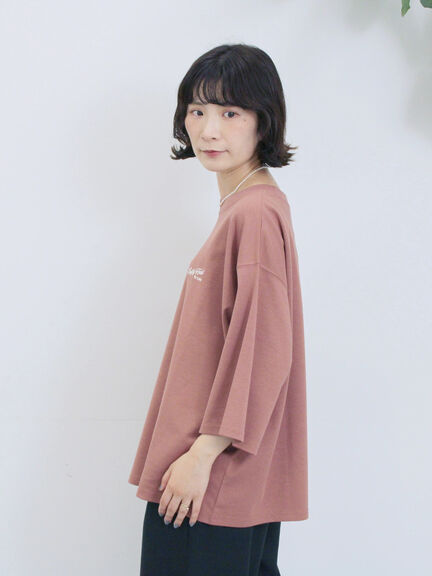 ポンチロゴ刺繍プルオーバー（オフホワイト/チャコールグレー/ベージュ/シュアカ/ＴＯＰグレー）｜Samansa Mos2 blue（サマンサモスモス ブルー）通販