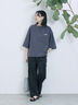 ポンチロゴ刺繍プルオーバー（オフホワイト/チャコールグレー/ベージュ/シュアカ/ＴＯＰグレー）｜Samansa Mos2 blue（サマンサモスモス ブルー）通販