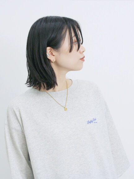 ポンチロゴ刺繍プルオーバー（オフホワイト/チャコールグレー/ベージュ/シュアカ/ＴＯＰグレー）｜Samansa Mos2 blue（サマンサモスモス ブルー）通販