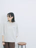 ポンチロゴ刺繍プルオーバー（オフホワイト/チャコールグレー/ベージュ/シュアカ/ＴＯＰグレー）｜Samansa Mos2 blue（サマンサモスモス ブルー）通販