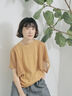 ◎【接触冷感】メッシュ切替プルオーバー（キャメル）｜Samansa Mos2 blue（サマンサモスモス ブルー）通販