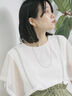 ◎【接触冷感】メッシュ切替プルオーバー（オフホワイト/ブラック/キャメル）｜Samansa Mos2 blue（サマンサモスモス ブルー）通販
