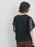 ◎【接触冷感】メッシュ切替プルオーバー（オフホワイト/ブラック/キャメル）｜Samansa Mos2 blue（サマンサモスモス ブルー）通販