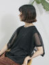 ◎【接触冷感】メッシュ切替プルオーバー（オフホワイト/ブラック/キャメル）｜Samansa Mos2 blue（サマンサモスモス ブルー）通販