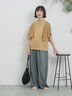 ◎【接触冷感】メッシュ切替プルオーバー（オフホワイト/ブラック/キャメル）｜Samansa Mos2 blue（サマンサモスモス ブルー）通販