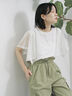 ◎【接触冷感】メッシュ切替プルオーバー（オフホワイト/ブラック/キャメル）｜Samansa Mos2 blue（サマンサモスモス ブルー）通販