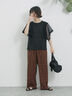 ◎【接触冷感】メッシュ切替プルオーバー（オフホワイト/ブラック/キャメル）｜Samansa Mos2 blue（サマンサモスモス ブルー）通販
