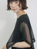 ◎【接触冷感】メッシュ切替プルオーバー（オフホワイト/ブラック/キャメル）｜Samansa Mos2 blue（サマンサモスモス ブルー）通販