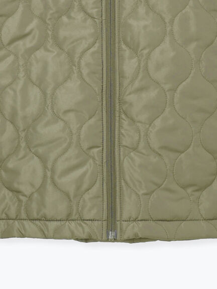 衿ボアキルトジャケット（ブラック/ライトベージュ/カーキ）｜Samansa Mos2 blue（サマンサモスモス ブルー）通販