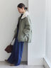 衿ボアキルトジャケット（ブラック/ライトベージュ/カーキ）｜Samansa Mos2 blue（サマンサモスモス ブルー）通販