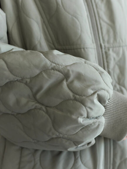 衿ボアキルトジャケット（ブラック/ライトベージュ/カーキ）｜Samansa Mos2 blue（サマンサモスモス ブルー）通販