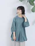 タックブラウス（グリーン）｜Samansa Mos2 blue（サマンサモスモス ブルー）通販