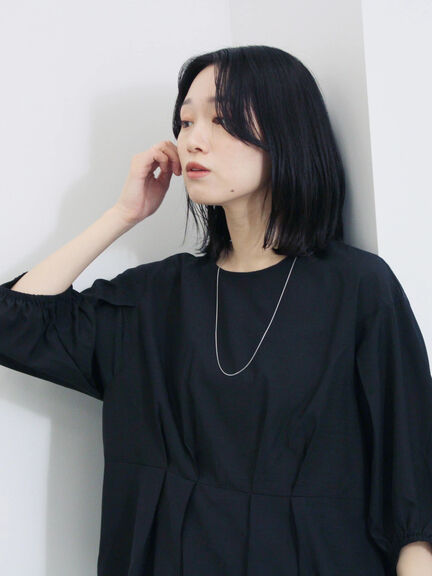 タックブラウス（ブラック/グリーン/プラム）｜Samansa Mos2 blue（サマンサモスモス ブルー）通販