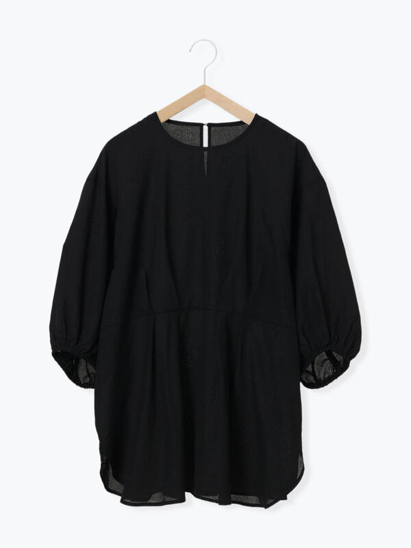 セール】 タックブラウス（ブラック/グリーン/プラム/トップス/シャツ