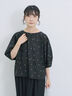 ◎ドット刺繍ブラウス（オフホワイト/ブラック/サックスブルー）｜Samansa Mos2 blue（サマンサモスモス ブルー）通販