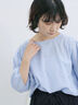 ◎ドット刺繍ブラウス（オフホワイト/ブラック/サックスブルー）｜Samansa Mos2 blue（サマンサモスモス ブルー）通販
