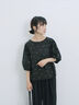◎ドット刺繍ブラウス（オフホワイト/ブラック/サックスブルー）｜Samansa Mos2 blue（サマンサモスモス ブルー）通販