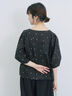 ◎ドット刺繍ブラウス（オフホワイト/ブラック/サックスブルー）｜Samansa Mos2 blue（サマンサモスモス ブルー）通販