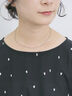 ◎ドット刺繍ブラウス（オフホワイト/ブラック/サックスブルー）｜Samansa Mos2 blue（サマンサモスモス ブルー）通販