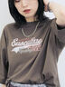ヴィンテージ風プリントTシャツ（ブラウン）｜Samansa Mos2 blue（サマンサモスモス ブルー）通販