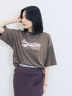 ヴィンテージ風プリントTシャツ（チャコールグレー/ライトベージュ/ブラウン）｜Samansa Mos2 blue（サマンサモスモス ブルー）通販