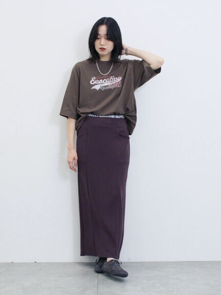 ヴィンテージ風プリントTシャツ（チャコールグレー/ライトベージュ/ブラウン）｜Samansa Mos2 blue（サマンサモスモス ブルー）通販