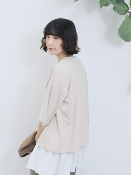 ヴィンテージ風プリントTシャツ（チャコールグレー/ライトベージュ/ブラウン）｜Samansa Mos2 blue（サマンサモスモス ブルー）通販